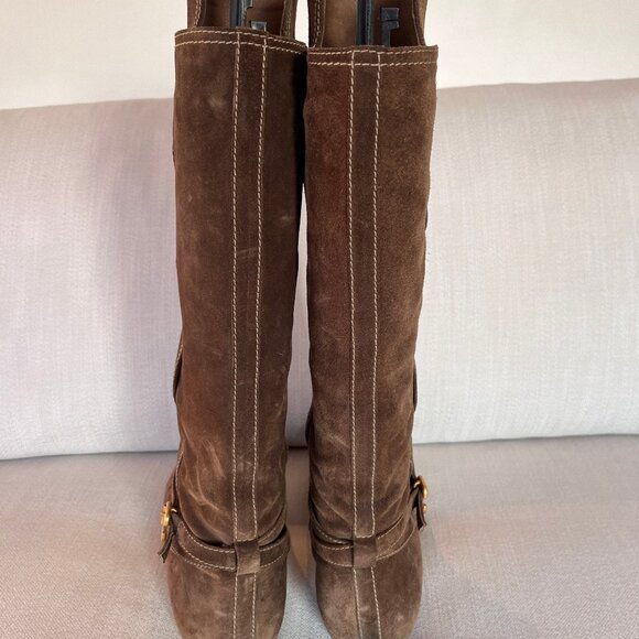 Chloé  Suede olive  riding boots size 40.5 - Picture 3 of 7